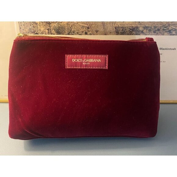 Dolce and Gabbana Handbags - Dolce And Gabbana Burgundy  Cosmetic Pouch